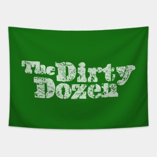 The Dirty Dozen logo (white) Tapestry