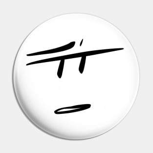 Questioning Life Face Pin