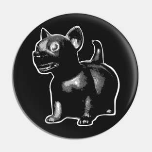 Minimal Ancient Xoloitzcuintli Xolo Tribal puppy colarless Pin