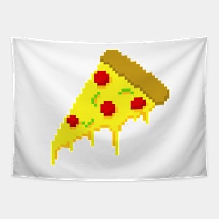 Pixel Pizza Slice Tapestry