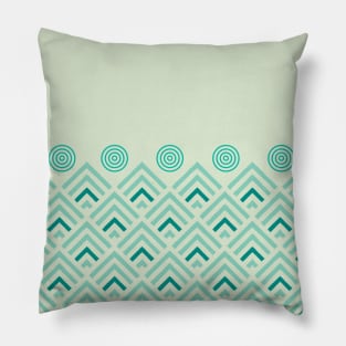 Blue geometric pattern cool abstract Pillow