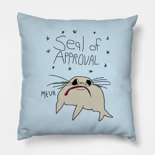 Seal of Approval Pillow by SpennyEcks