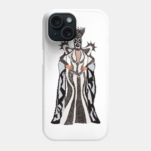 Jimbo the Drag Clown Chess Piece Eleganza Phone Case by rachaelthegreat