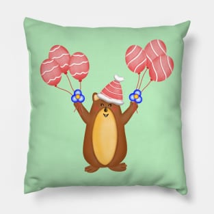 Cute christmas groundhog Pillow