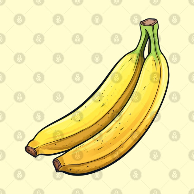 Bananas Art by Pastel Craft