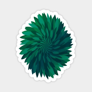 Abstract Chrysanthemum Flower Magnet