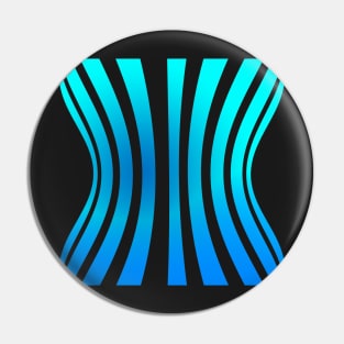 blue stripes Pin