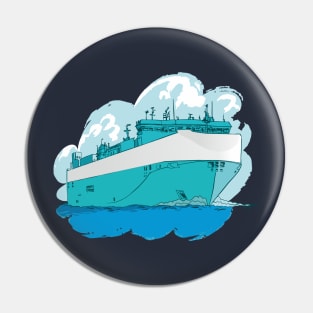 Ro-Ro Ferry illustration Pin