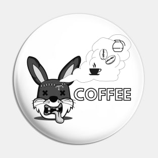 Some bunny needs coffee Pin