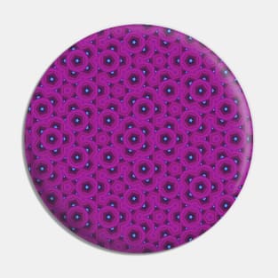 Purple and Blue Pattern Pin