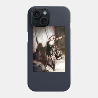 Nothung - Siegfried and the Twilight of the Gods - Arthur Rackham Phone Case