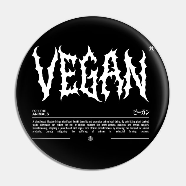 Edgy Vegan Pin by PauEnserius
