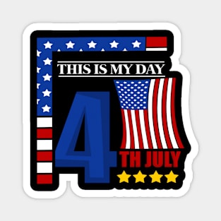 America Shirt 4th of July Patriotic T-shirt holiday Magnet