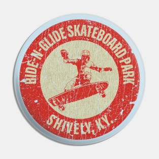 Ride-N-Glide Skateboard Park 1970 Pin