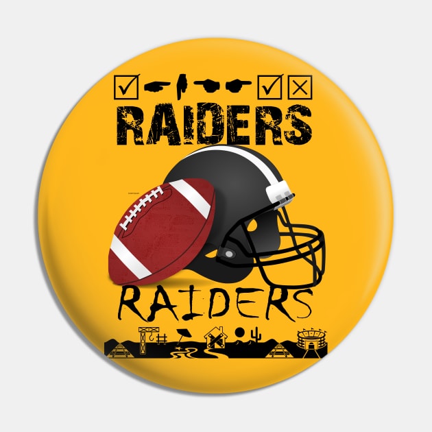 raiders Pin by STAR SHOP