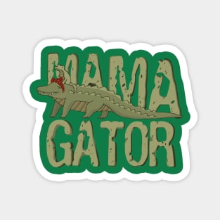 Mamagator - Swamp Family Magnet