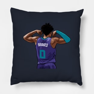 Miles Bridges Vector Back Pillow