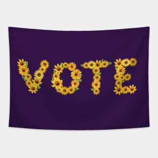 Vote (Sunflowers Version) Tapestry