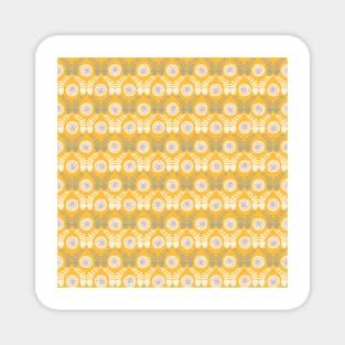Abstract Bohemian in Yellow Magnet