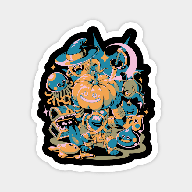 Spooky Quest Magnet by Ilustrata