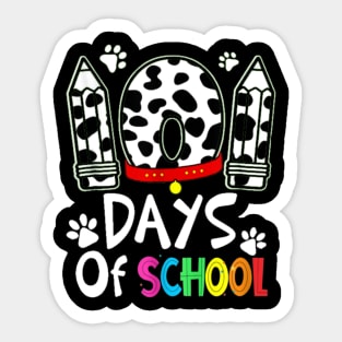 Adorable 101 Days School Dabbing Dalmatian Dog Cute 100 Days