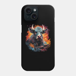 Cow Playing Guitar Phone Case