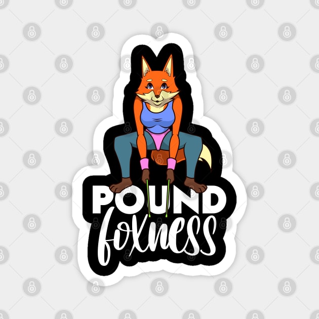 Pound Fitness - Pound Foxness Magnet by Modern Medieval Design