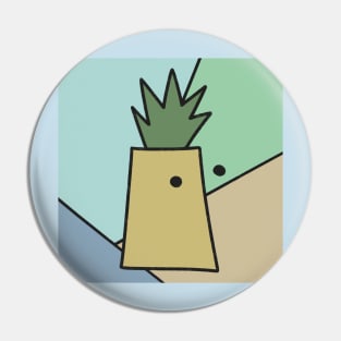 Abstract Pineapple Pin