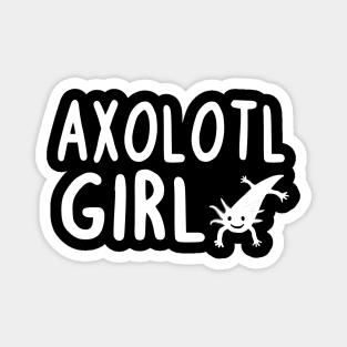 Axolotl Girls Design Kids Chameleon Lovers Magnet