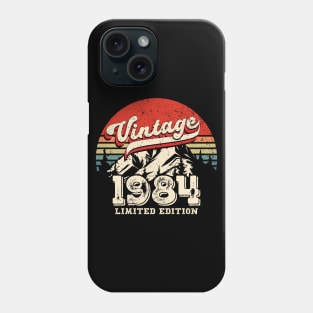 Vintage 1984 Birthday Gift Retro Distressed 40th Bday Phone Case