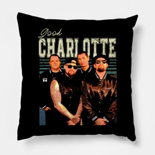 Emo Elegance Tee Blending Emotive Graphics and Charlotte's Signature Sound for a Stylish Statement Pillow