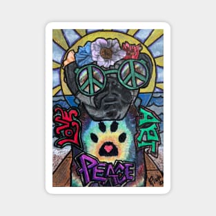 Peace Pug Magnet