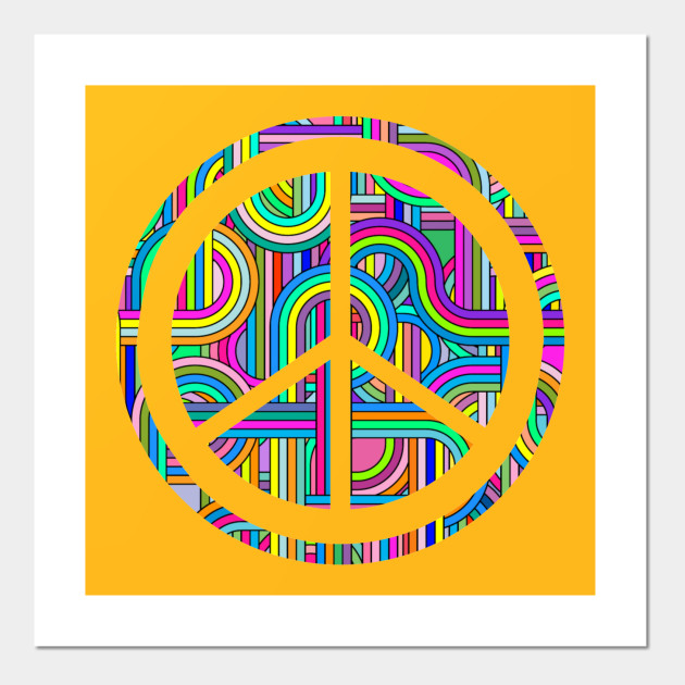 Abstract Peace Sign Peace Sign Posters And Art Prints Teepublic