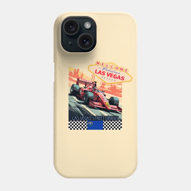 Las Vegas Grand Prix, Formula 1, Nevada, F1, usa grand prix Phone Case by Pattyld