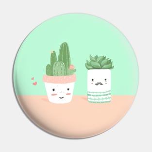 Mr. & Mrs. Cacti Pin