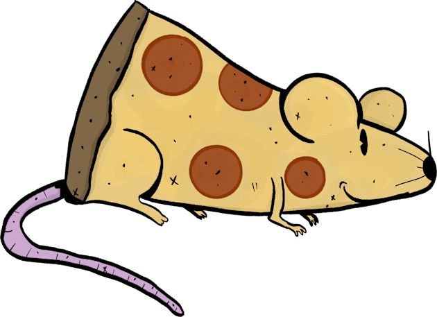 Pizza Rat Kids T-Shirt by jonlewisdrawsthings