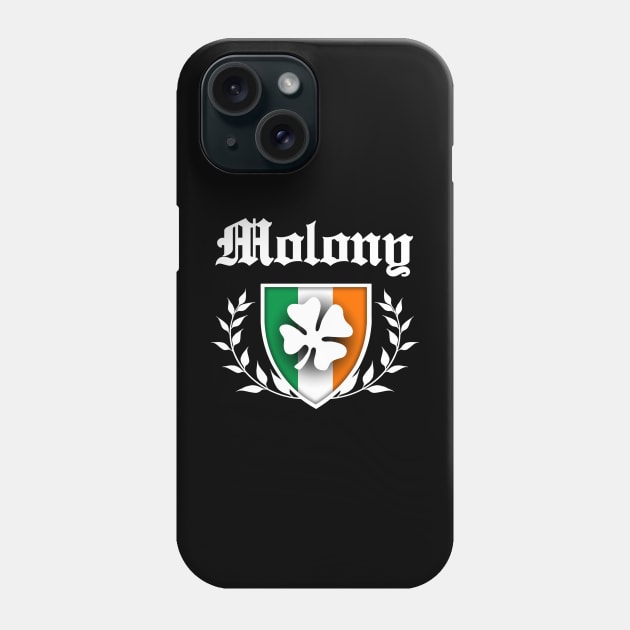 Molony Shamrock Crest Phone Case by robotface