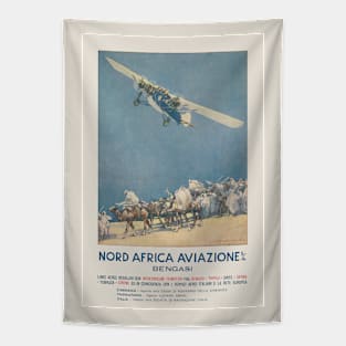 Nord Africa Aviazione Vintage Poster 1932 Tapestry