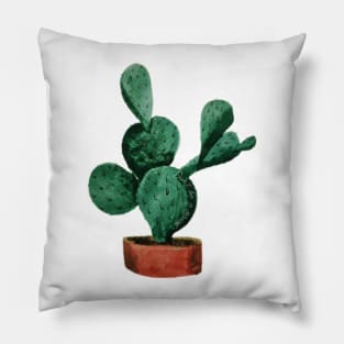 "Don't be a prick" cactus watercolor painting Pillow