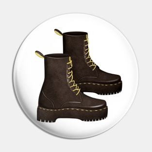 Dr Martens illustration boots autumn fall footwear Pin