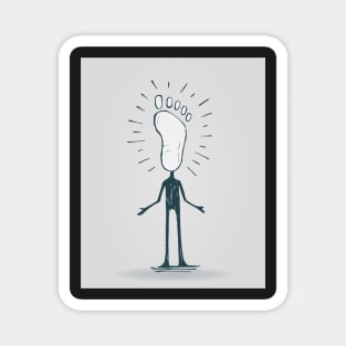 Pedestrian head illustration Magnet