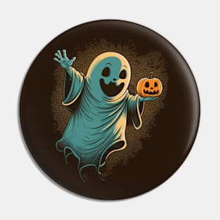 Happy Halloween Ghost Pin