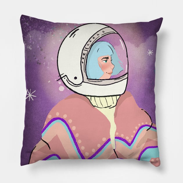 Spacing Out Pillow by BellaSophiaCreative