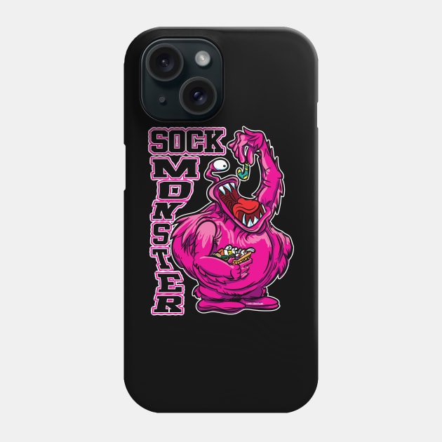 Sock Monster Phone Case by eShirtLabs