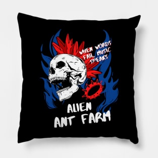 alien punk series Pillow