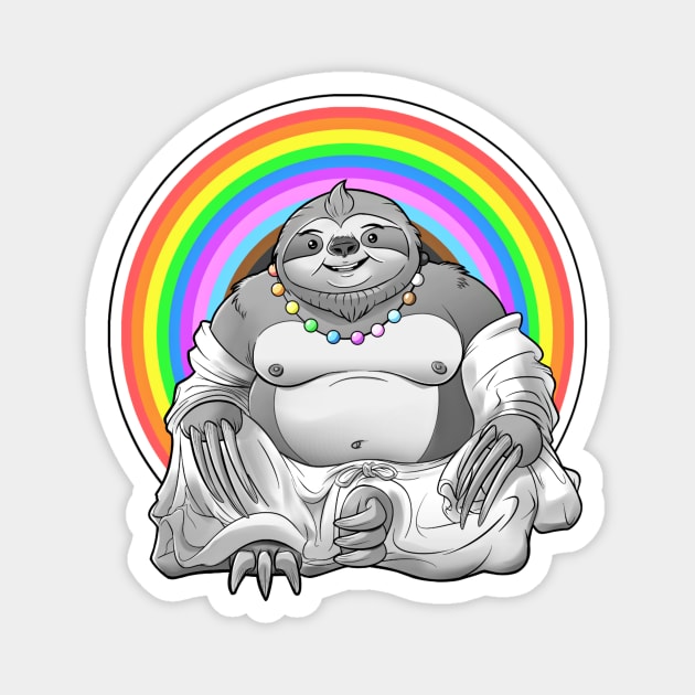 Pride Sloth Magnet by NerdSloth