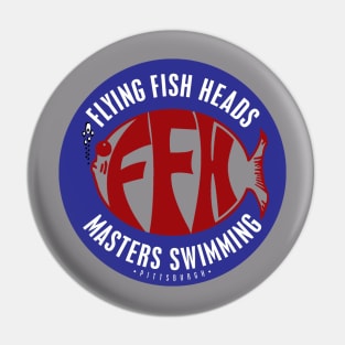 Flying Fish Heads: Blue/Red Logo Pin