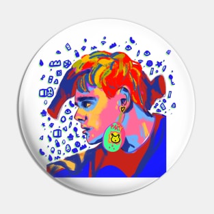 awsten knight rainbow tamagotchi portrait Pin