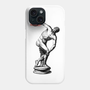 Discobolus with a heart Phone Case