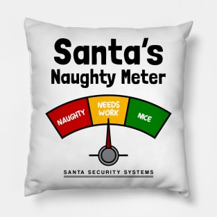 Santa's Naughty Meter Pillow